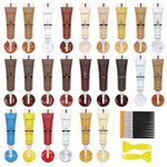 SEISSO Furniture Repair Kit 50 Pcs, 24 Colors Wood Fillers, Wood Paint, Wood Repair Kit, Wood Touch up Fillers Repair Scratches, Discoloration, Cracks, Stains, for Wooden Tables, Cabinet, Floors, Door