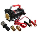 12V DC Diesel Fuel Transfer Pump, 10.5GPM Electric Self Priming Diesel Kerosene Oil Fuel Transfer Extractor Pump, Portable Fuel Pump, Efficient Fuel Transfer Made Easy