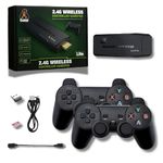 SMARTCAM Game Stick 20000+ INBUILT Video Game Console Retro Classic 3D 4K Full HD with 2 Wireless Gamepad Plug & Play Video Game 64GB