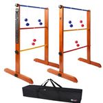 GSE Games & Sports Expert Premium Outdoor Solid Wood Ladder Golf Ball Toss Game Set