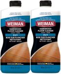 Weiman Hardwood Floor Cleaner for Finished Wood Floors, Engineered Plank Flooring, Vinyl, Tile & Laminate - 32 oz (2 PACK)