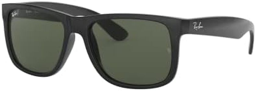 Ray-Ban - Men's - Justin - 55mm - Black/Dark Green Sunglasses