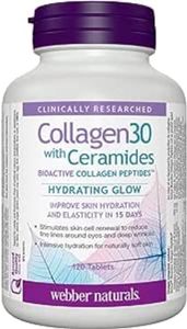 Webber Naturals Collagen 30 with Ceramides Bioactive Collagen Peptides 120 Tablets
