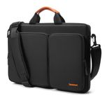 tomtoc 360 Protective Laptop Shoulder Bag for The New Razer Blade Pro 17, HP ENVY Laptop 17 Inch, Dell Inspiron 17 3000 Laptop, ASUS ROG ZEPHYRUS S 17.3 Inch, Notebook Bag with Accessory Pocket