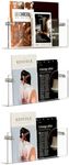 NENHEIONI Acrylic Magazine Holder Brochure Holder, 17 Inch magazine rack Wall Mount, acrylic bookshelf, Home Display, Office, Church,Community Center Home And Library. (2)