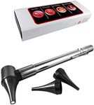 HARD CASE- Third Generation Dr Mom Slimline Stainless LED Pocket Otoscope now includes Pocket Clip
