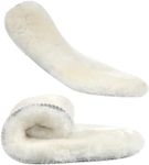 Premium Sheepskin Insoles for Women & Men, Thick Fluffy Fleece Wool Inserts for Slippers,Boots