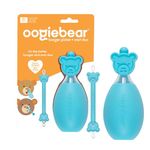 oogiebear Bear Pair — The Safe Baby Booger Cleaner and Nose Sucker Duo | Bulb Aspirator and 2-in-1 Nose and Ear Wax Cleaner | Latex and BPA Free - Blue