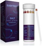 Saltwater Hot tub Test Strips, Swimming Pool and Spa Salt Test Strips Kit for Sodium Chloride Content 0-8000 ppm, 25 Count