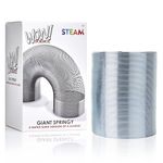 POPULAR SCIENCE Giant Springy Large Metal Coiled Helix Toy, Silver