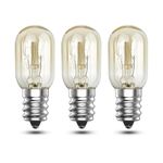 E14 Salt Lamp Bulbs Dimmable, 15W Pygmy Bulb Small Edison Screw SES Oven Light Bulb 300°C, T20 Scentsy Warmer Bulb 2700K Warm White E14 Sewing Machine Bulb, Fridge Bulb, Microwave Bulb, 3-Pack