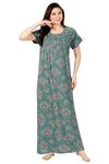 Soulemo Women's Printed Nighty (Alpine) (M - Bust - 42 - Wintergreen) 1629QM