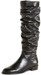 Stuart Weitzman Women's FLATSCRU Fashion Boot, Black Nappa, 7 Medium US