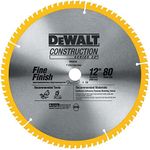 DEWALT Miter Saw Blade, 80 Tooth, 1