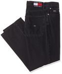 Tommy Hilfiger Men's Baggy Jeans, Denim Black, 34