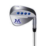 MAZEL Forged Golf Sand Wedge,Gap Wedge,Lob Wedge for Men,48/52/54/56/58/60 Degree Individual Golf Wedge,Milled Face for More Spin (Steel Color 54 Degree, Right Handed)