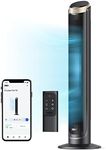 Dreo 40'' WiFi Tower Fan, 26ft/s High-Speed Cooling, Quiet Floor Fan with Remote, 90° Oscillating Fan, 4 Modes, 12H Timer, Touch Control, Standing Cooling Fan for Bedroom, Home, Office Room, Gold