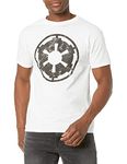 STAR WARS Young Men's Empire Emblem T-Shirt, White, XX-Large