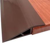 Floor-Transition-Strip-Door-Threshold-Ramp 72 inch, Threshold 3/4~4/5 in, Thresholds Ramps for Doorways, Edge-Reducer Vinyl-Transition-Strip for Door/Floor (Brown, 72 in)