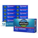 Wild Planet Sardines No Salt in Water, 4.375 Ounce (Pack of 12)