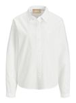 JJXX Women's JJXX JXMISSION LS Relax Shirt NOOS Blouse, White, XL