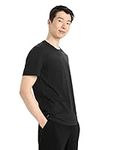 Icebreaker Men's Central Classic SS T-Shirt for Everyday Use, Adventure, Gym & Training - Black, M