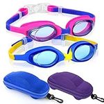 Careula 2 Pack Kids Swim Goggles, S