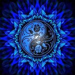 DIY 5D Diamond Painting by Numbers Kits, Mandala Ying Yang Blue Rose, Full Drill Rhinestones Paint with Diamonds Crystal Diamond Art (Mandala)