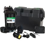 Wayne ESP25 Upgraded 12-Volt Battery Backup System, Black