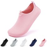 Limberun Water Shoes for Women Men Swim Shoes Beach Shoes Water Socks Shoes Pink34/35 Anti-Slip and Quick Dry Women's Men's Outdoor Water Shoes Pink 9.5-10W/8.5-9.5M