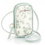 SACCI MUCCI Women's Cross-Body Phone Bag Stylish Mobile Cell Phone Holder Purse Wallet Sling Bag Mobile Shoulder Bag - Shibori Style (Mint Green)