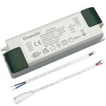 GreenSo 50W LED Driver Power Supply 200-240Vac to 27-40Vdc 1200mA Constant Current, Transformer for Recessed Ceiling Flat LED Panel Lights 60x60, 120x30, 120x60cm, GS-PA50A02-1200, TUV CE CB