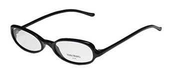 Vera Wang Fission Womens/Ladies Rx-able Stylish Designer Full-rim Eyeglasses/Glasses (47-19-135, Black)