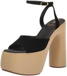 Sam Edelman Women's Grayson Platform Sandal, Black, 7 US