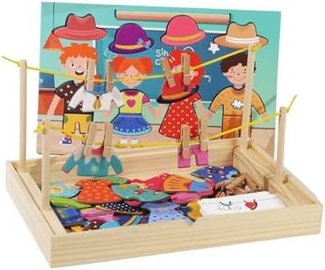 Luwecf Rompecabezas de Vestir, Juguete de Clasificación para Niños Pequeños a Partir de 2 años