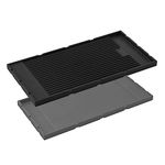 HG-GRZ-NS Griddle Replacement Parts for ZLINE Gas Stove Parts Reversible Griddle Plate RA-GR-60 Gas Cooktop with High Grate Electric Oven RA-GR-30 RAZ-30 RABZ-30 Cast Iron Griddle Top 1 Pcs