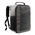 Cabin Max Manhattan Travel bag | Cabin Bags 40x20x25 | Laptop bag/Shoulder bag (Grey/Red 40x25x20cm)