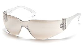 Pyramex Intruder Safety Eyewear, Indoor/Outdoor Mirror Lens with Indoor/Outdoor Mirror Frame