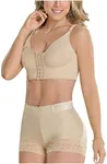 M&D Fajas Colombianas Levanta Cola y Cadera Butt Lifter Panties Shapewear Beige S