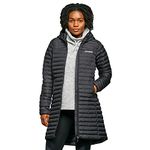 Berghaus Women's Talmine Long Jacket, Insulated & Water Repellent Winter Coat, Outdoors, Trekking, Hiking and Walking Clothing (UK, Numeric, 18, Regular, Regular, Black)