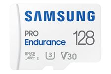 SAMSUNG PRO Endurance 128GB MicroSDXC Memory Card with Adapter for Dash Cam, Body Cam, and Security Camera – Class 10, U3, V30 (‎MB-MJ128KA/AM) [Canada Version]