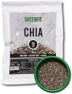 Premium Bulk Chia Seeds (10Lbs Bag) | A+ Grade Chia | Nutrient-Packed Superfood | Non-GMO | Gluten-Free Chia Seeds Bulk | Vegan