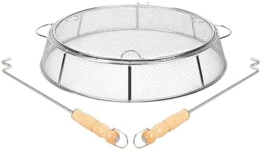 Fire Pit Spark Protector Screen, Mesh Protective Spark Screen for Solo Stove Ranger Shield, Portable Outdoor Fire Pit Accessorie for Backyard and Outdoor Fire Pits Hot Embers, Stainless Steel