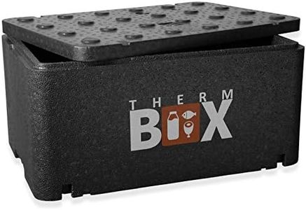 THERM BOX scatola termocontenitore grande GN 1/1 46 litri isolato mantenere caldo polistirolo all'interno: 54x34,5x24cm riutilizzabile