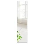 Beauty4U Wall Mirror Full Length of Glass 4PCS 35x35 Flexible HD Mirror Tiles Set Make Up Mirror Tiles for Home Door and Bathroom Decor