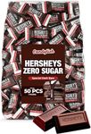 Hershys Zero Sugar Special Dark Chocolate Candy Bar, 1 LB (Approx. 50 Pieces) - Individually Wrapped Bars for Bulk Candy Needs, Sugar-Free Candy Ideal for Parties and Gifting