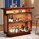 Tribesigns Rattan Home Bar Unit, Fa