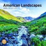 2025 American Landscapes Monthly Wall Calendar by Bright Day, 12 x 12 Inch Beautiful Landscape Photography Gift