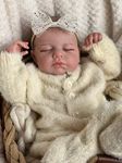 Zero pam Reborn Baby Dolls Girls Sleeping Cute 50 Cm Soft Silicone Baby Doll 20 Inch Realistic Look Newborn Baby with Hand Drawn Hair Handmade Dolls for 3 Year Old Girls