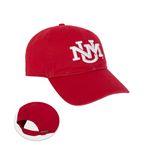 University of New Mexico Baseball Hat Cap Adjustable Adult Team Color (Design 1) Red